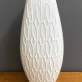 Large vintage white ceramic vase by Alka Kunst Bavaria