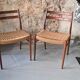 Arne Wahl Iversen - Pair of chairs GS-70 Ed. Glyngore Stolefabrik 1960 DK