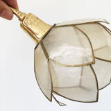 Pair of mother-of-pearl flower sconces