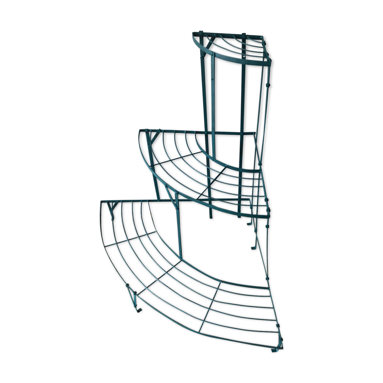 Quarter moon plant door