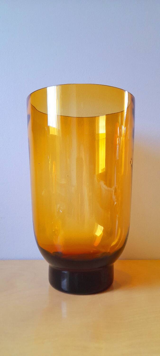 Large amber vase 1970