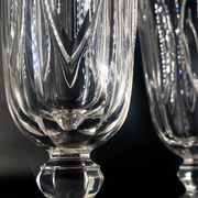 3 baccarat giant glasses 280ml m.à feuilles
