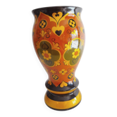 Russian Khokhloma vase, 25 cm