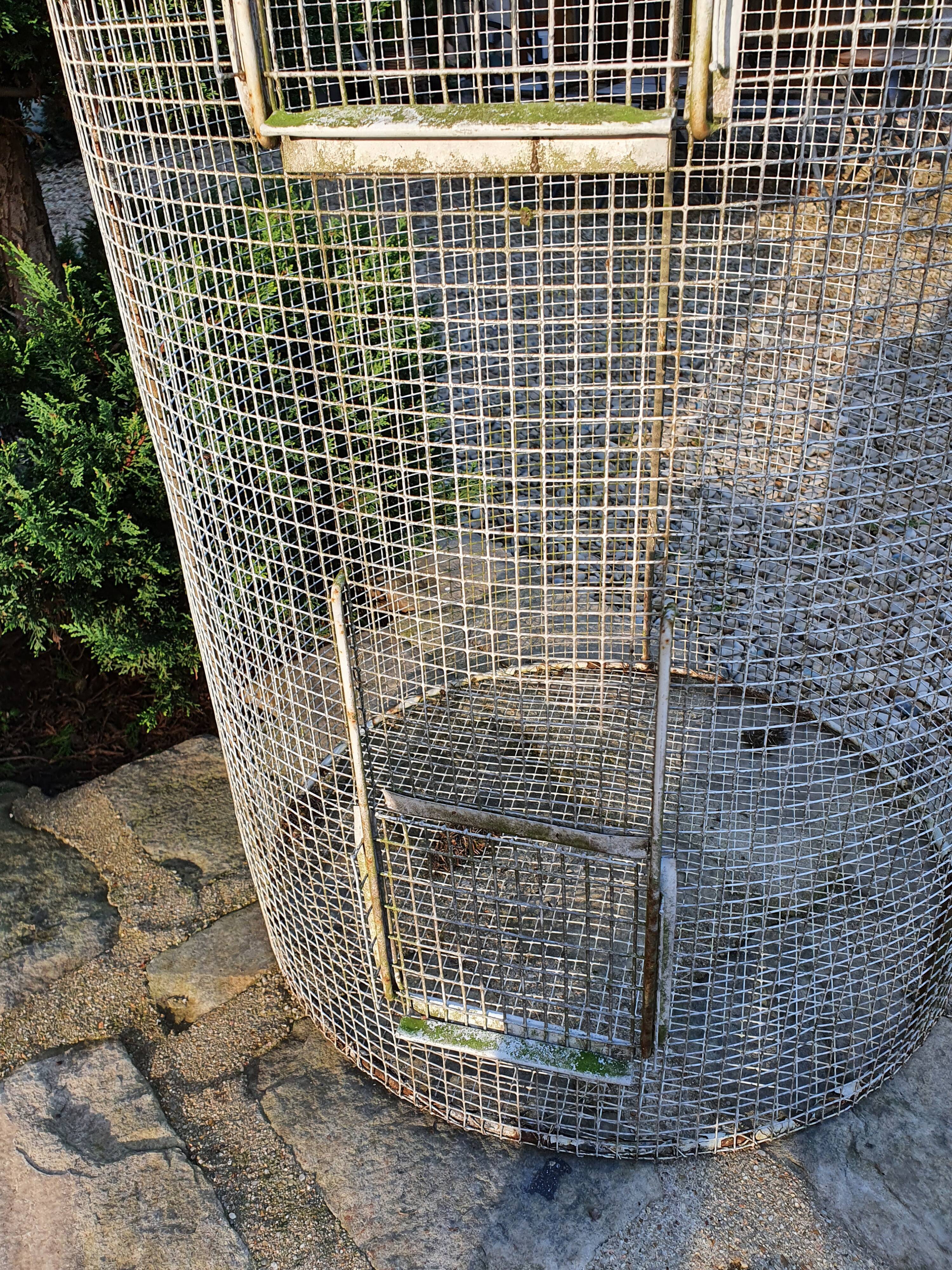 Old wrought iron aviary