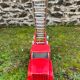 Fire truck with wooden ladder