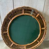 Wicker mirror