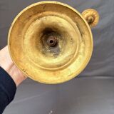 Antique Brass Gilded Candle Holder Chandelier Louis XVI Style