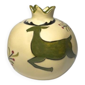 Grand vase in iznik ceramic christmas (green deer)