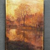 Indian summer in Dijon, Louis Auguste Girardot 19th century