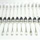 12 Louis XIV style silver cutlery sets