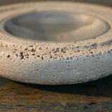 Cendrier en travertin - Art en marbre - Design fabriqué en Italie - Années 1970