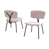 Pair of chairs Sunday C. Sclafert 1950's