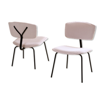 Pair of chairs Sunday C. Sclafert 1950's