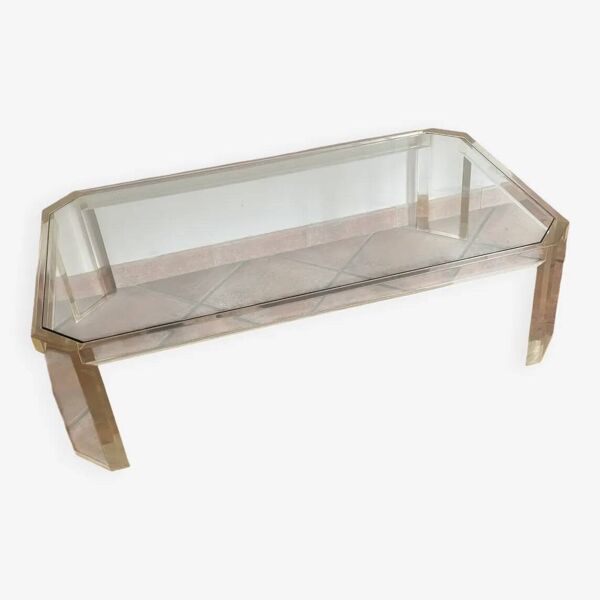 Table basse Athena par David Lange. 1970. 120x70.