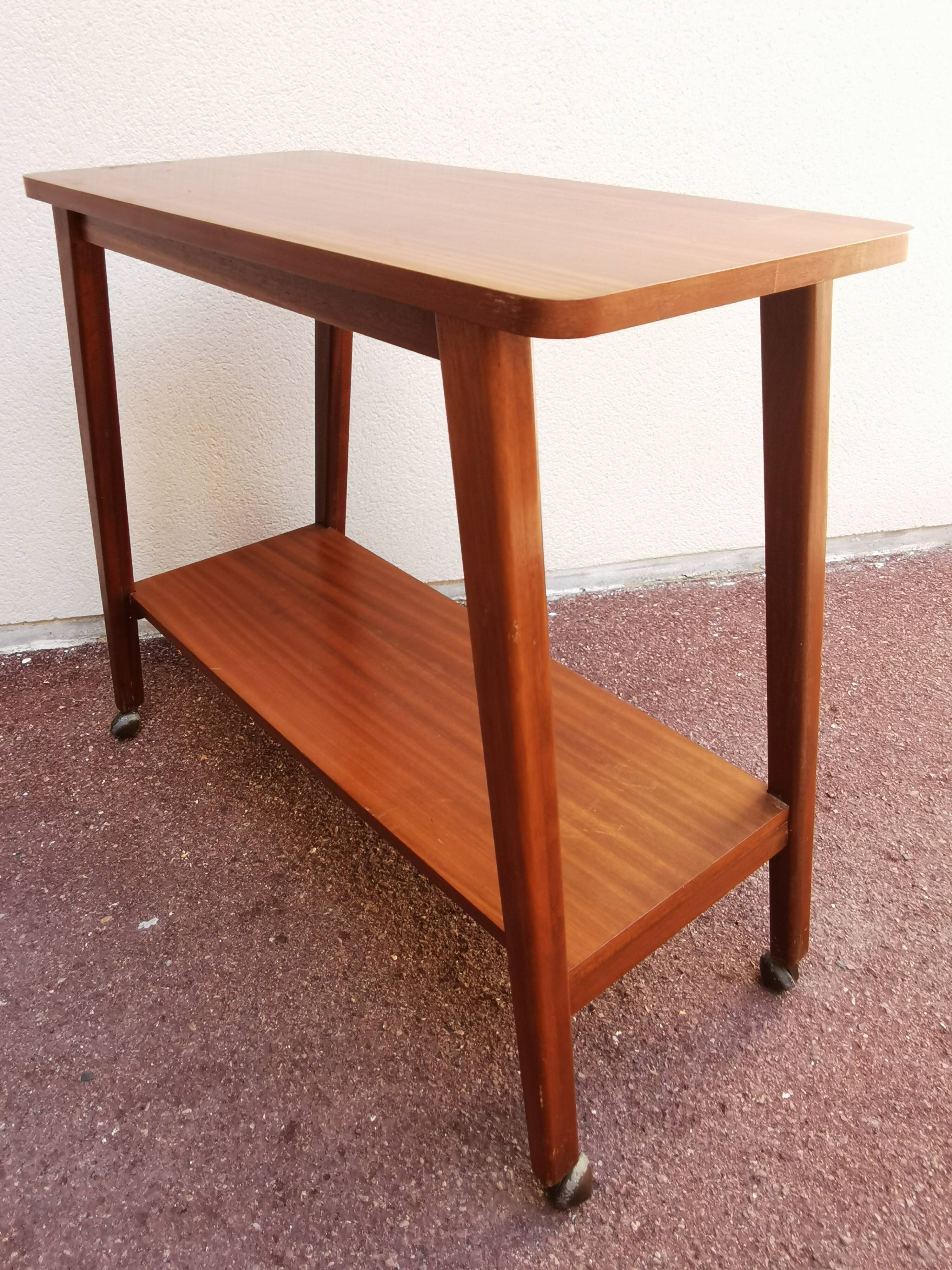 Serving table on wheels 50/60s