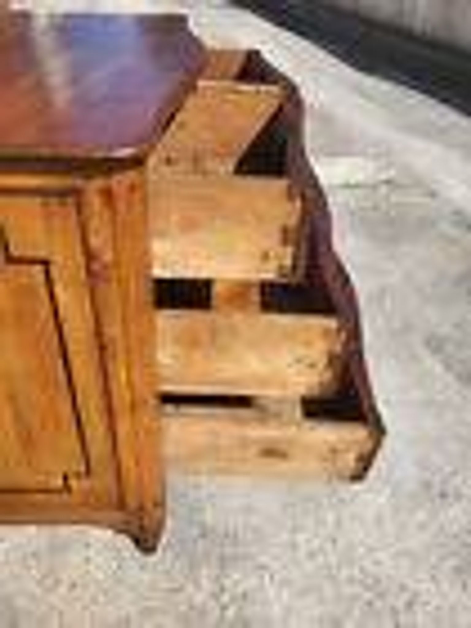 Louis xv tombeau chest of drawers in walnut 2 drawers from the 18th century