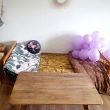 Solid wood coffee table