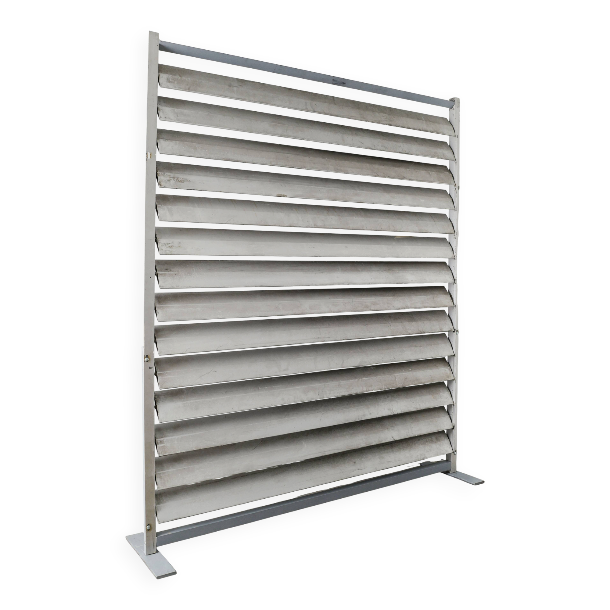 Large Jean Prouvé Brise de Soleil Aluminium Sun Shutter Panel, 1950s