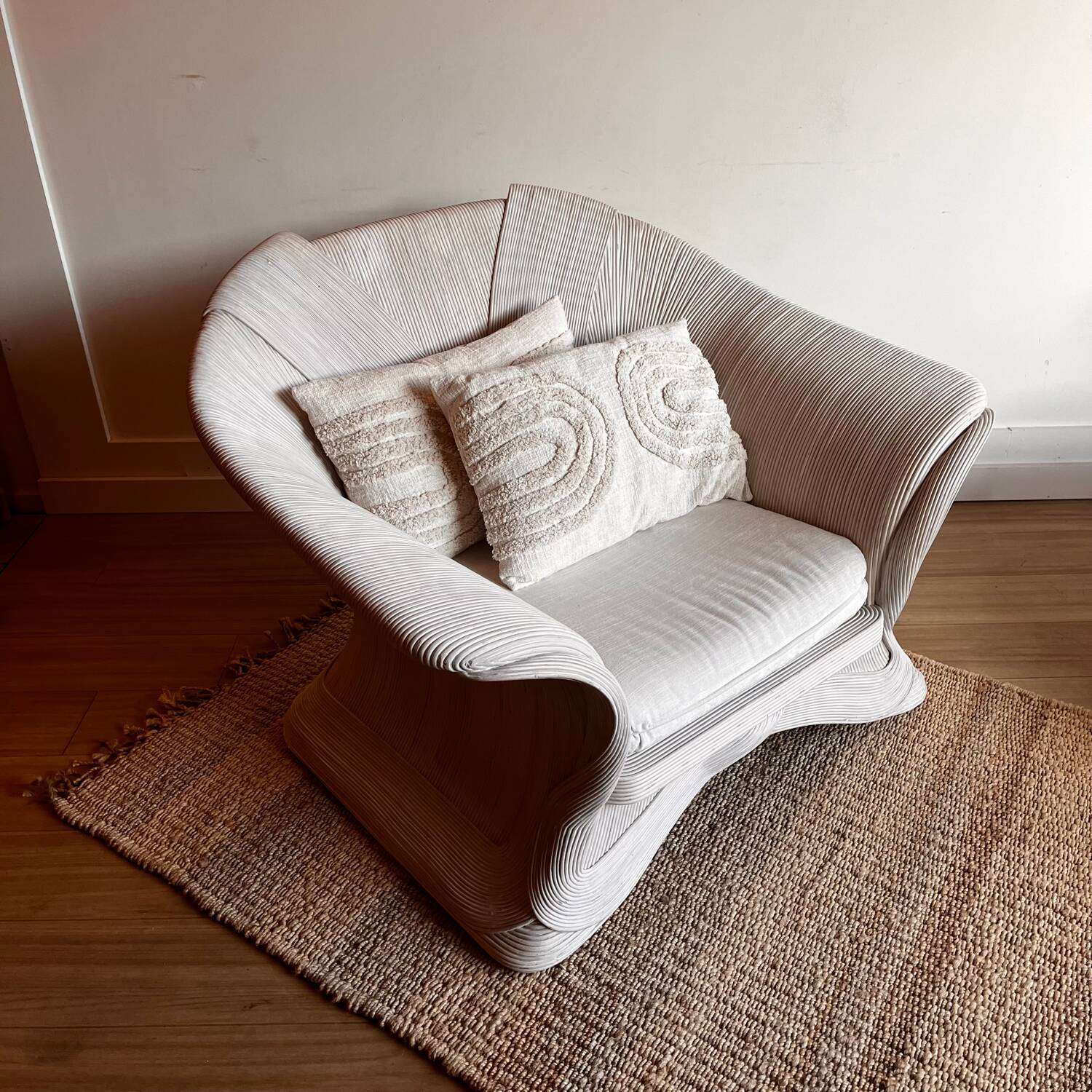Betty Cobonpue Scultura rattan fauteuil 80’s