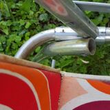 Pair of vintage folding camping chairs 70s