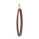 Oval wall mirror in teak, 1960s
