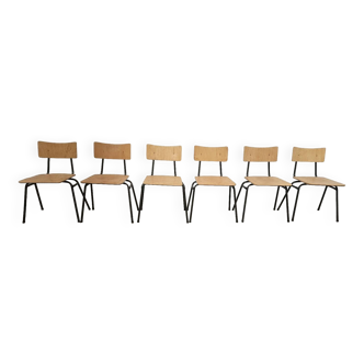 Lot 6 chaises bistrot 1980"