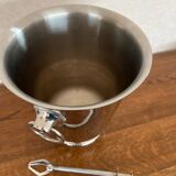 Bucket and ice tongs