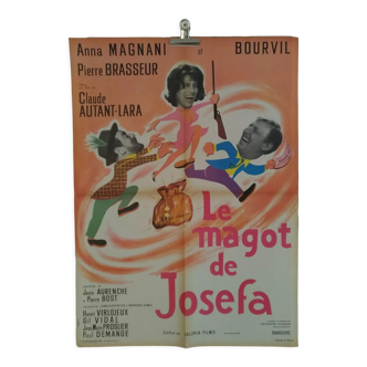 Original movie poster folded: The Magot of Josefa year 1963