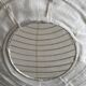 Hanging lamp in rattan and round japanese natural linen d:50