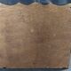 Vintage spice rack wood and earthenware blue decor