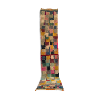 Moroccan Berber carpet corridor Boujaad 3,56x0.67m