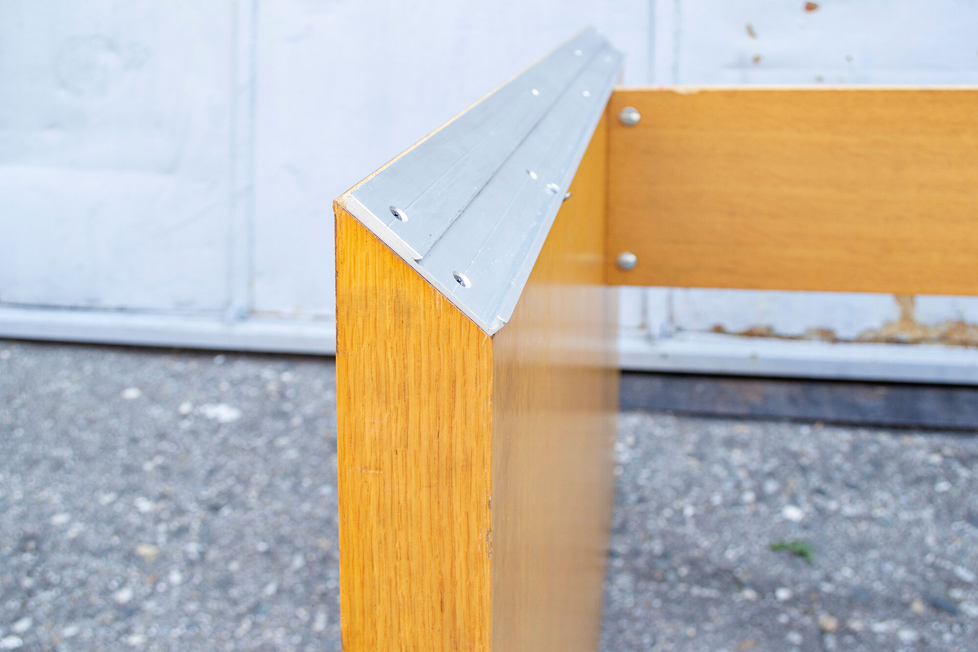Removable desk in ash and aluminum Italy 60s