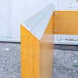 Removable desk in ash and aluminum Italy 60s