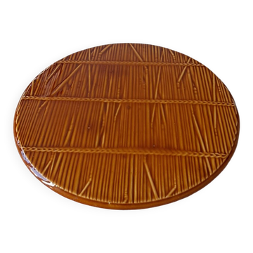 Vintage barbotine style trivet