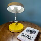 Vintage folding lamp (GEI brand), yellow colour, 70s table lamp