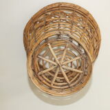 Rattan wastepaper basket