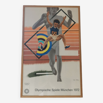 Original poster of the Munich Olympics in 1972