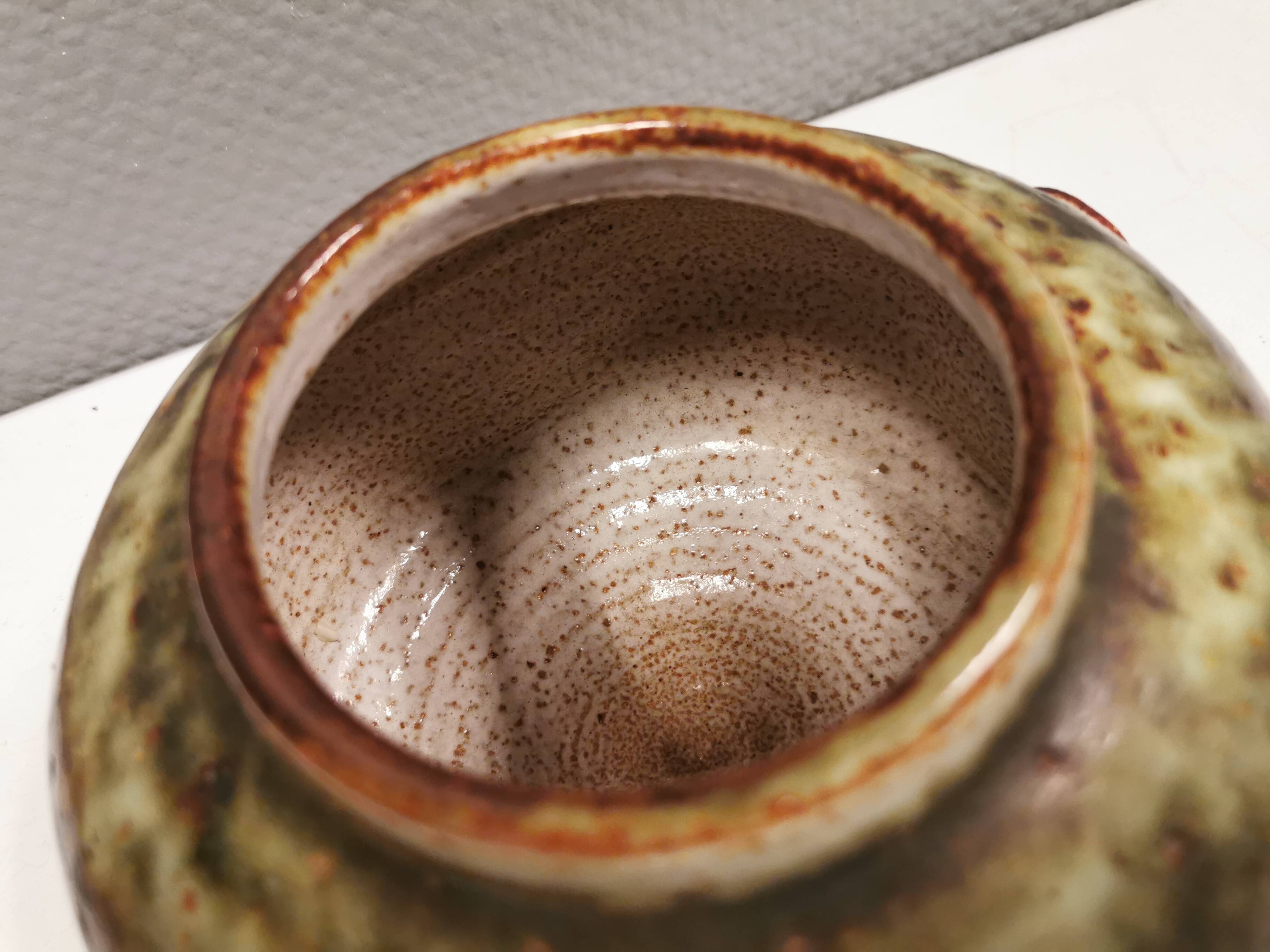 Beautiful vase from Danish Kingo Ceramics (Signature KK) 1980s. signed on the bottom.