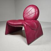 Calypso pink chaise longue by Vittorio Introini for Saporiti, Italy, 1970.