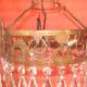Chandelier in wrought iron from the "art deco" period (1925)