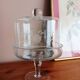 Cake stand, glass dome on a stand