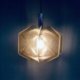 Vintage wire pendant lamp attributed to Paul Secon for Sompex, Germany, 1970s.