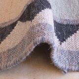 Tapis Kilim vintage à carreaux