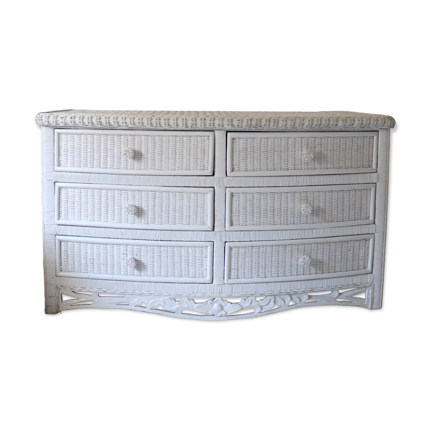 Wicker commode, 20th century