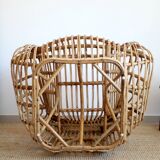 Designer rattan armchair