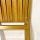 Vintage design solid wood scissor chairs and table from the 1970s