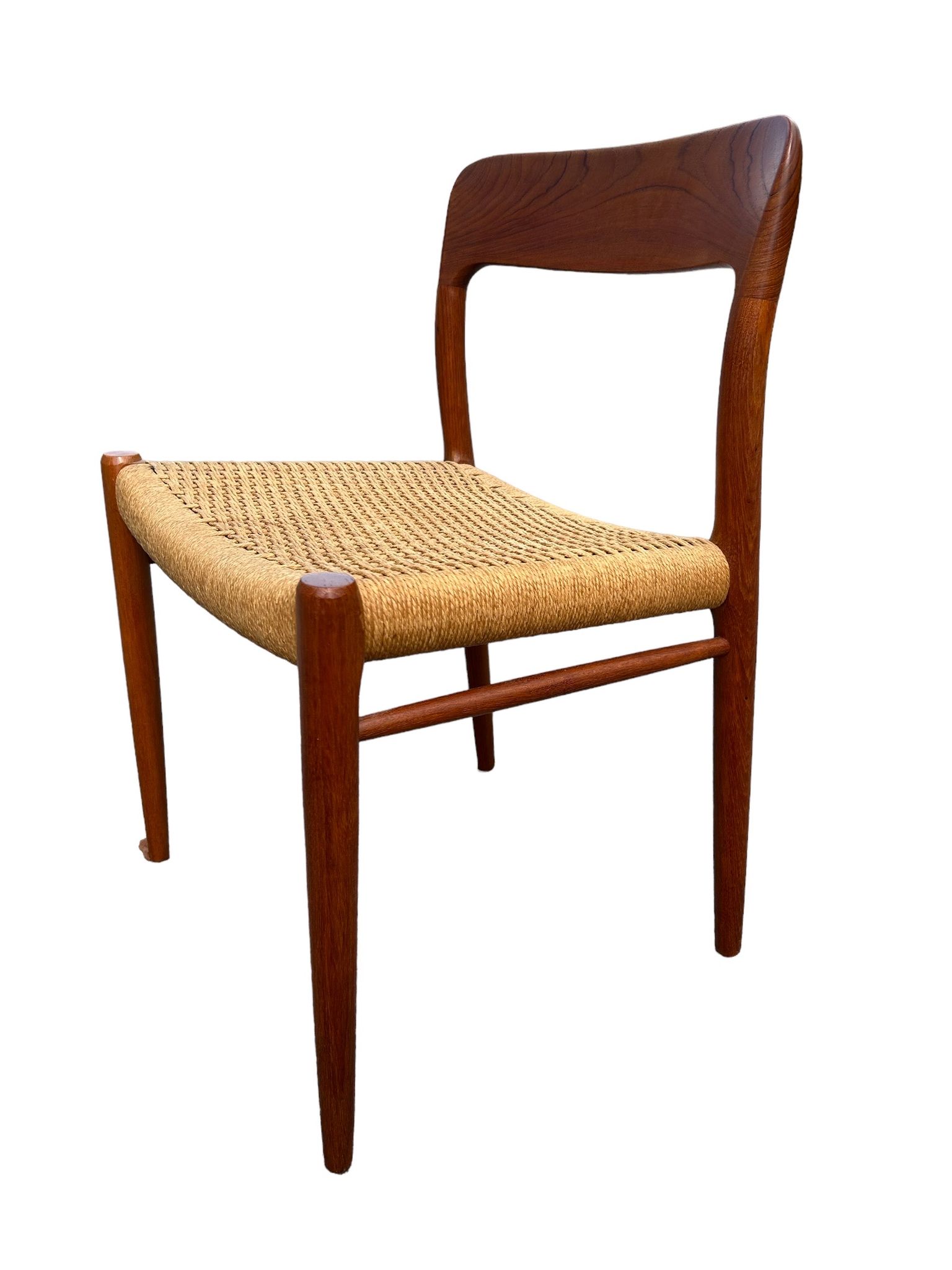 6 Niels Otto Moller chairs model 75