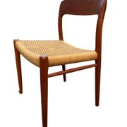 6 Niels Otto Moller chairs model 75