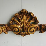 Claude Dalle large console wood dore platter signed marble Romeo