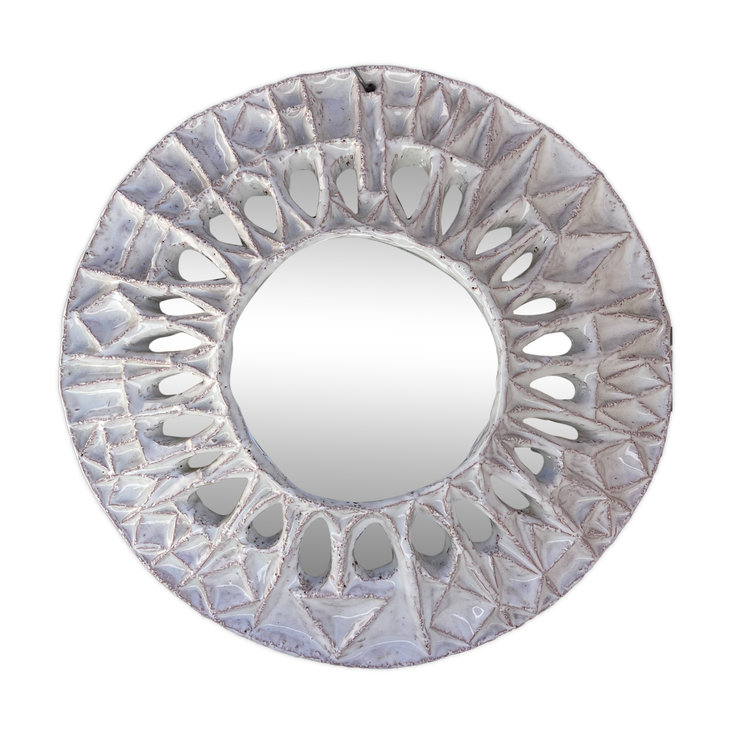 Ceramic mirror by Roland Zobel